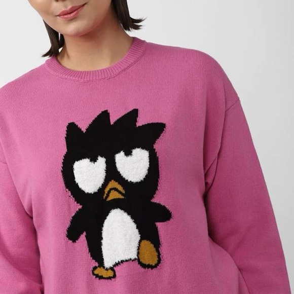 HELLO KITTY AND FRIENDS by SANRIO x FOREVER 21 Badtz Maru Sweater Pullover - Picture 4 of 8